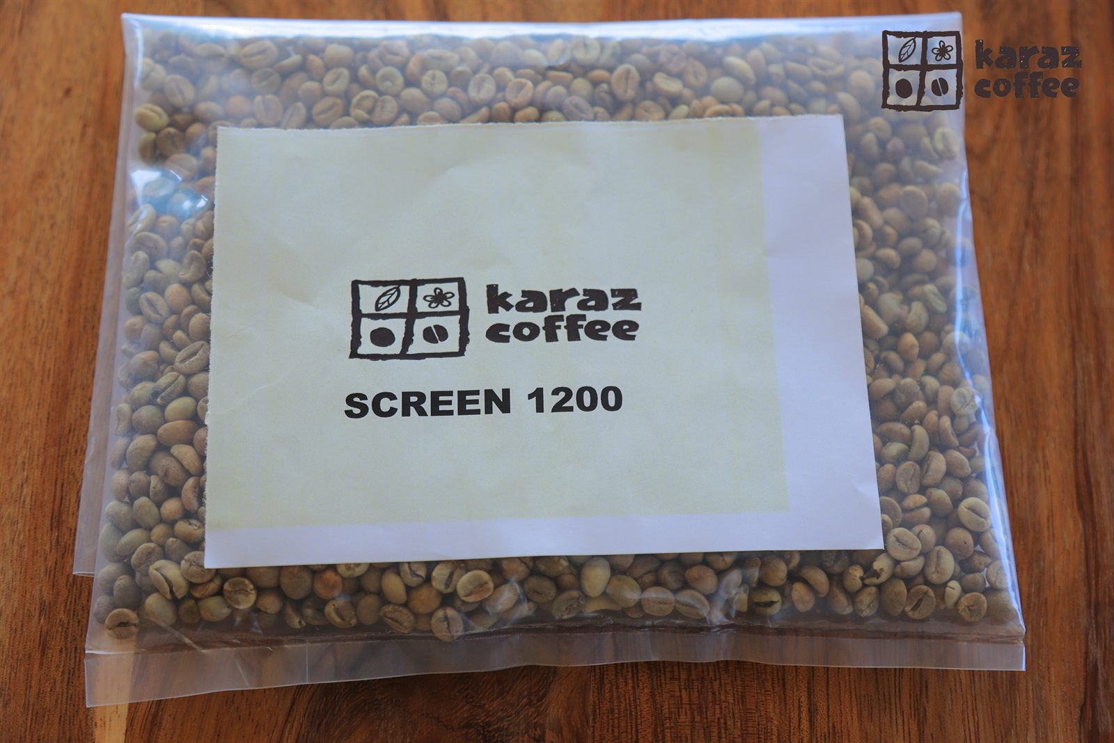 Karaz Screen 12 green beans, packed for export